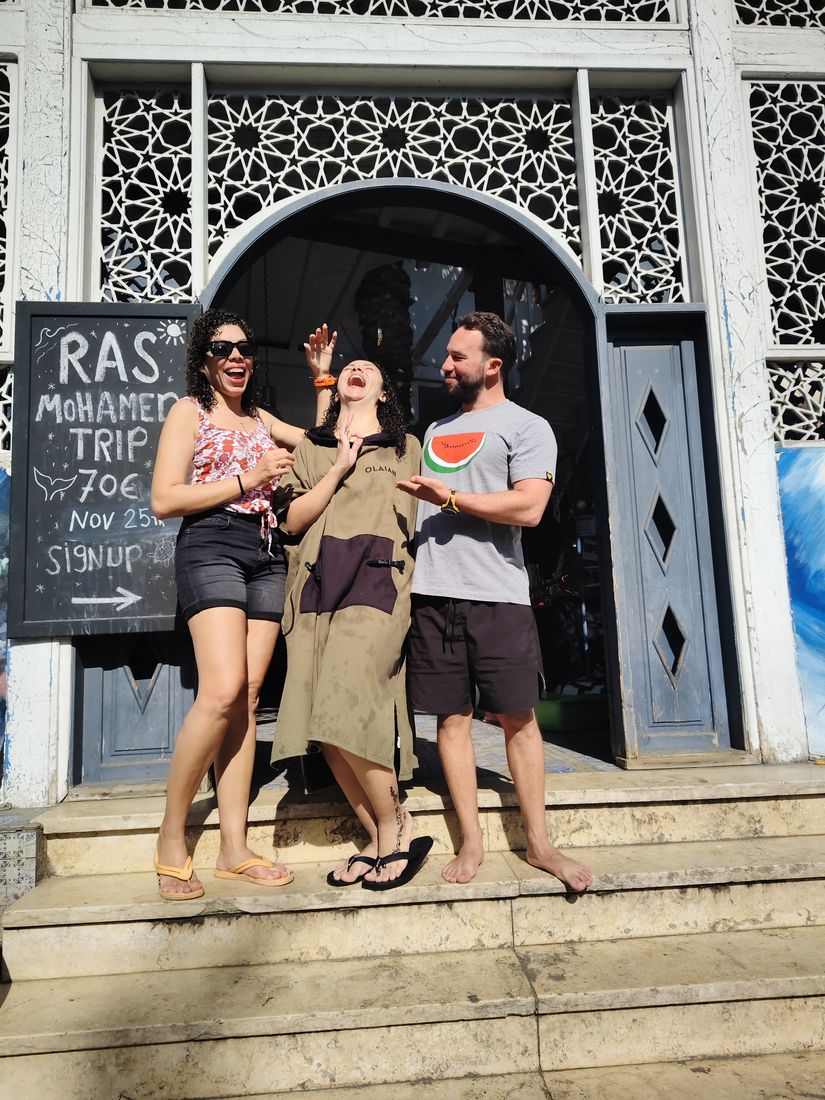 Signing up for the Ras Mohamed trip, Dahab